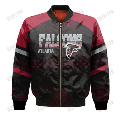 Atlanta Falcons Football Team 2024 - 25 Fearless Warrior Bomber Jacket