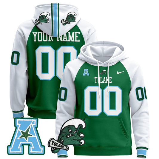 Tulane Green Wave 2024 Custom Pullover Hoodie