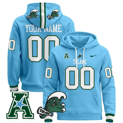 Tulane Green Wave 2024 Custom Pullover Hoodie