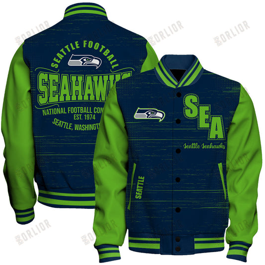 Seattle Seahawks Football Team 2024 - 25 Proud Of The Shirt Unisex Varsity Jacket