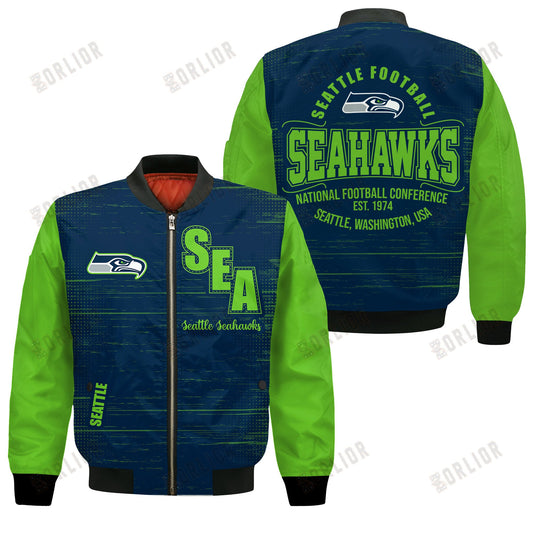 Seattle Seahawks Football Team 2024 - 25 Proud Of The Shirt Bomber Jacket