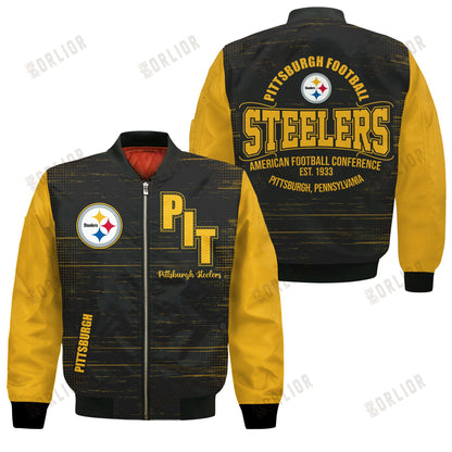 Pittsburgh Steelers Football Team 2024 - 25 Proud Of The Shirt Bomber Jacket