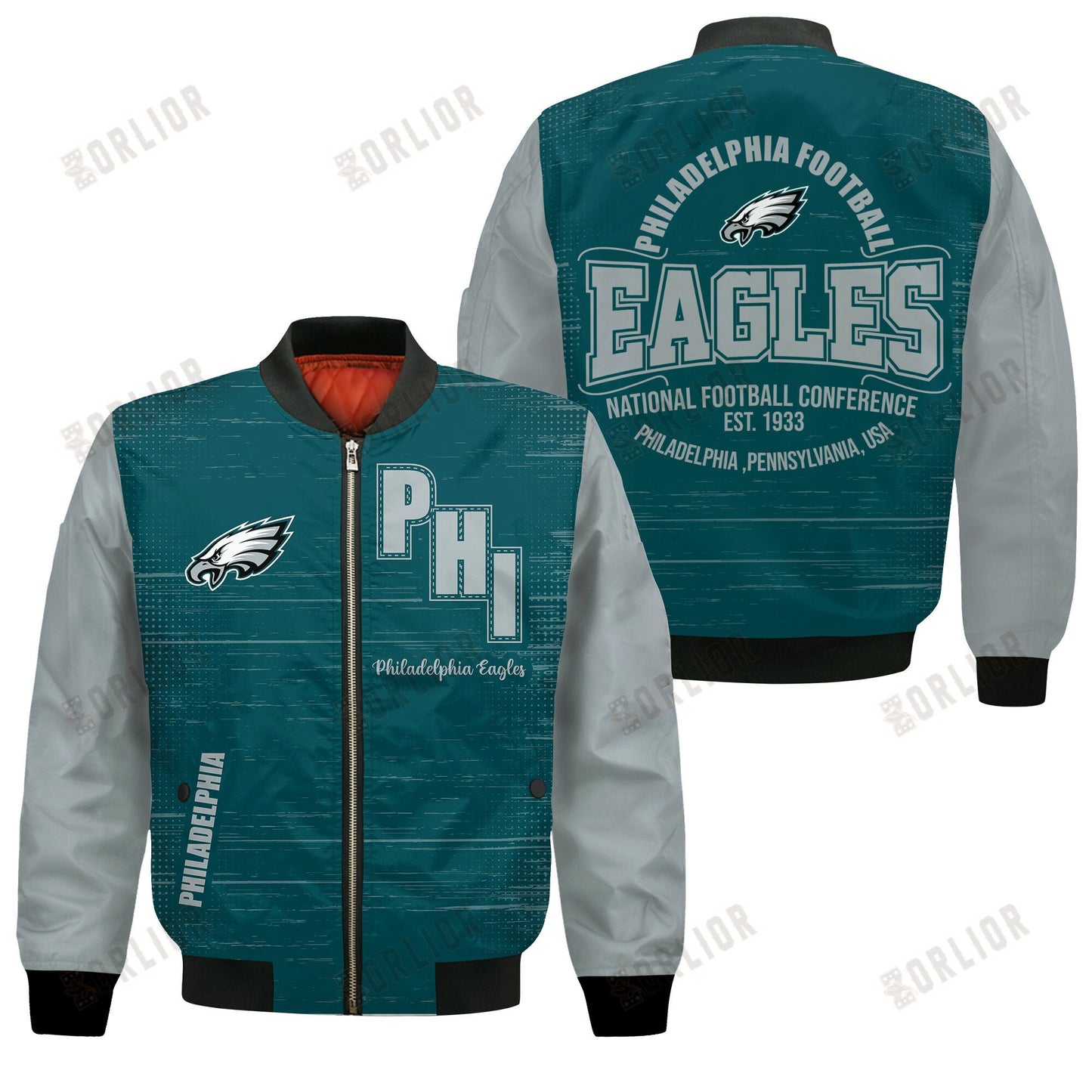 Philadelphia Eagles Football Team 2024 - 25 Proud Of The Shirt Bomber Jacket