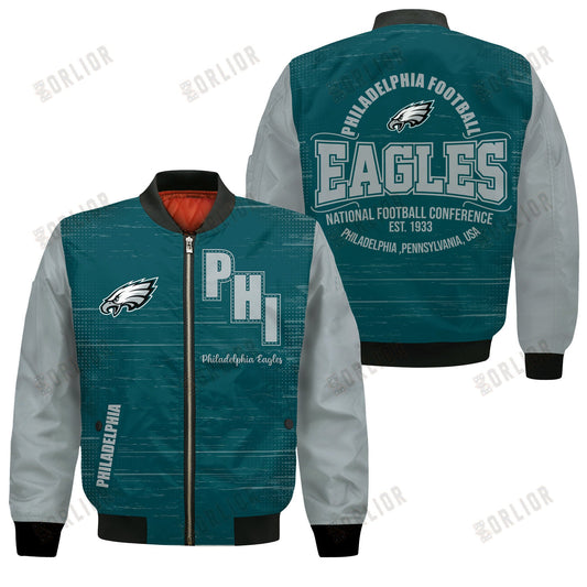 Philadelphia Eagles Football Team 2024 - 25 Proud Of The Shirt Bomber Jacket
