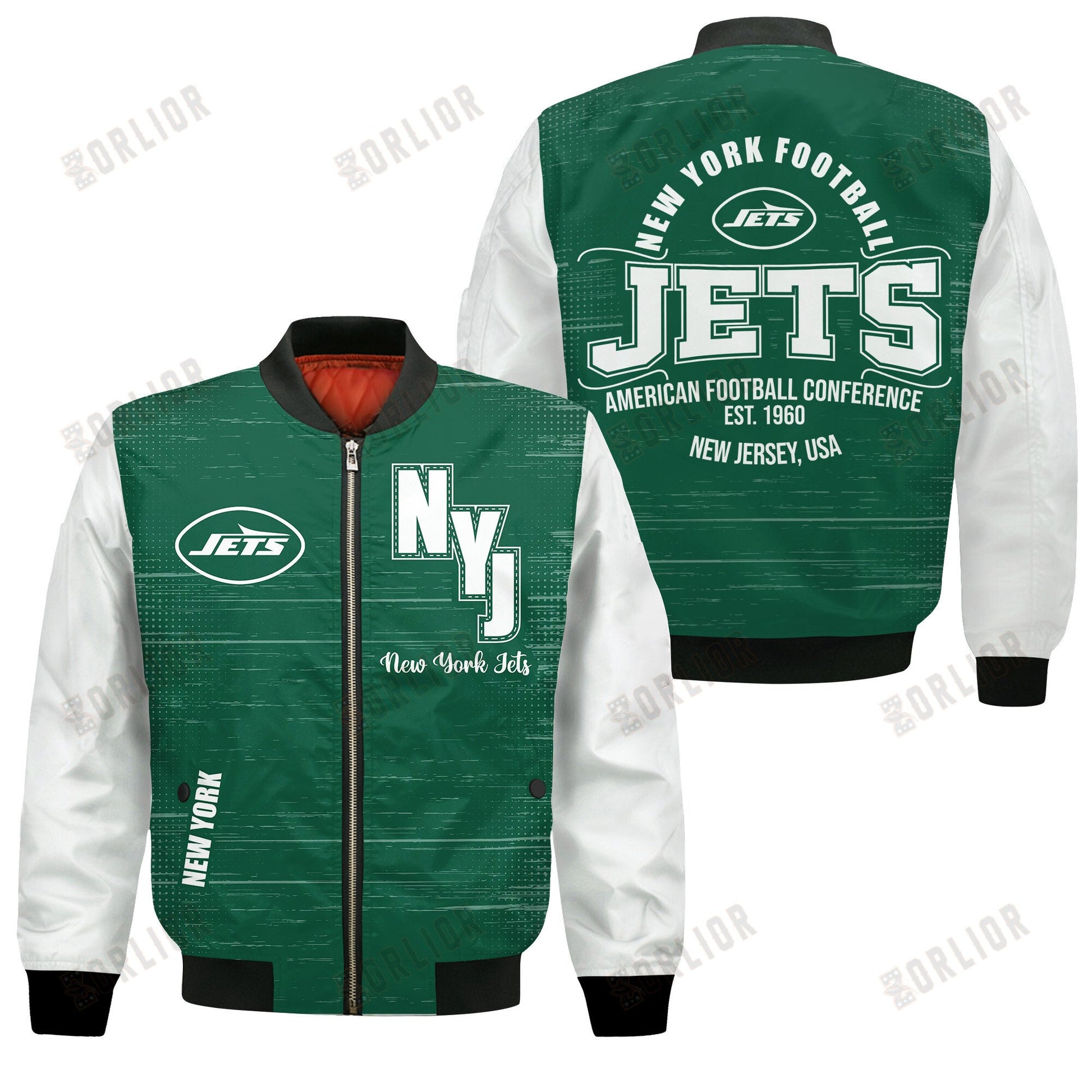 New York Jets Football Team 2024 - 25 Proud Of The Shirt Bomber Jacket