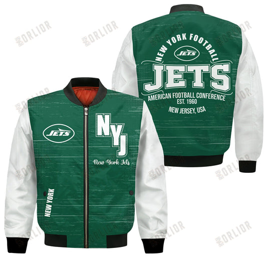 New York Jets Football Team 2024 - 25 Proud Of The Shirt Bomber Jacket