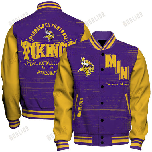 Minnesota Vikings Football Team 2024 - 25 Proud Of The Shirt Unisex Varsity Jacket