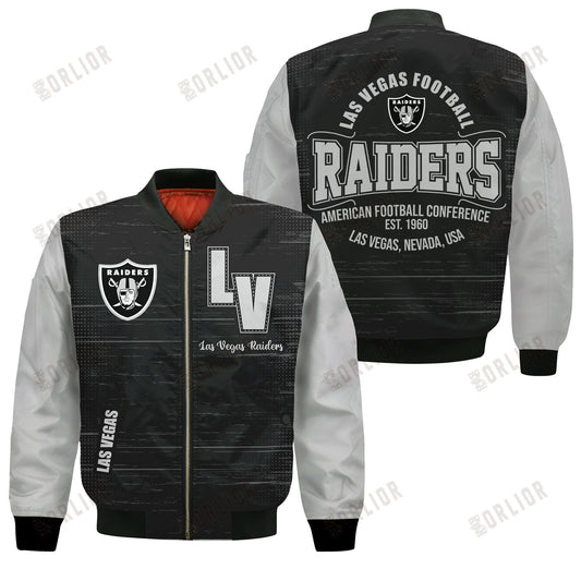 Las Vegas Raiders Football Team 2024 - 25 Proud Of The Shirt Bomber Jacket