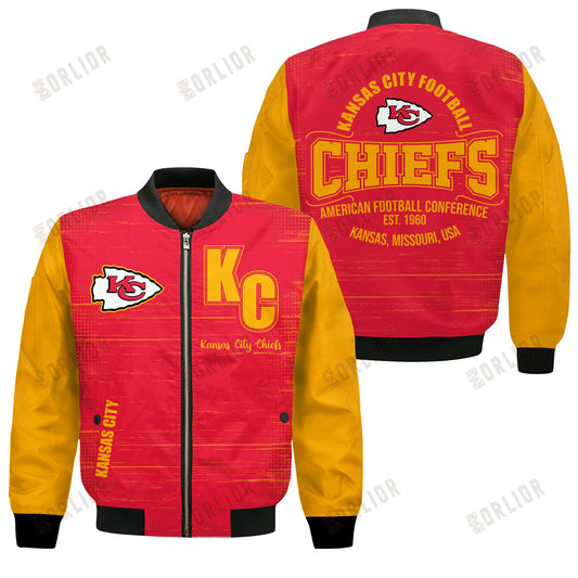Kansas City Chiefs Football Team 2024 - 25 Proud Of The Shirt Bomber Jacket