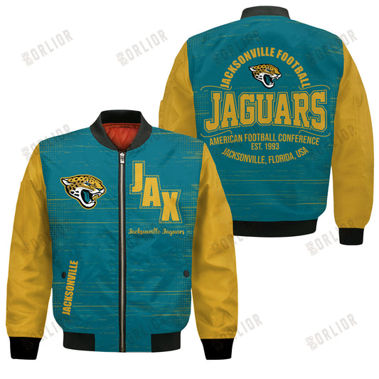 Jacksonville Jaguars Football Team 2024 - 25 Proud Of The Shirt Bomber Jacket