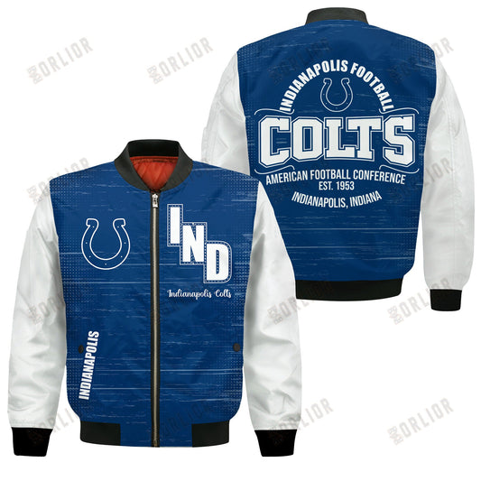 Indianapolis Colts Football Team 2024 - 25 Proud Of The Shirt Bomber Jacket