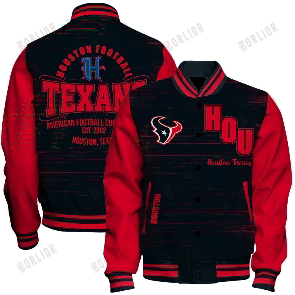 Houston Texans Football Team 2024 - 25 Proud Of The Shirt Unisex Varsity Jacket
