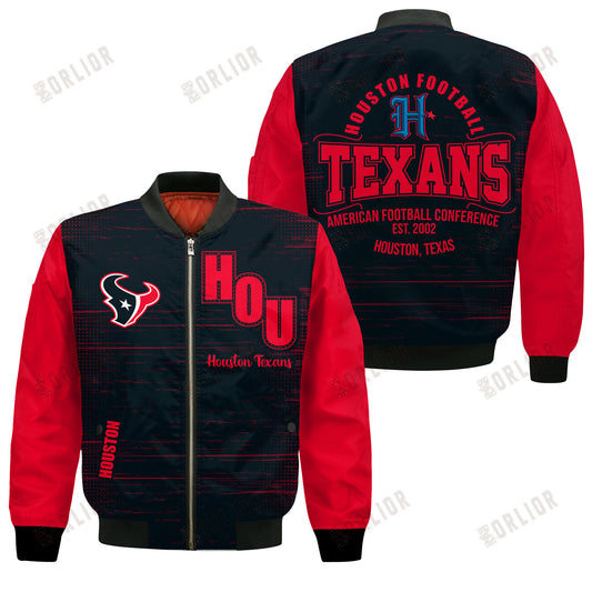 Houston Texans Football Team 2024 - 25 Proud Of The Shirt Bomber Jacket