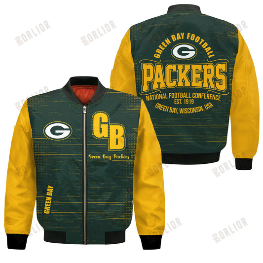 Green Bay Packers Football Team 2024 - 25 Proud Of The Shirt Bomber Jacket