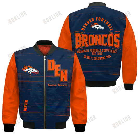 Denver Broncos Football Team 2024 - 25 Proud Of The Shirt Bomber Jacket