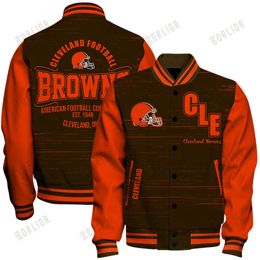 Cleveland Browns Football Team 2024 - 25 Proud Of The Shirt Unisex Varsity Jacket