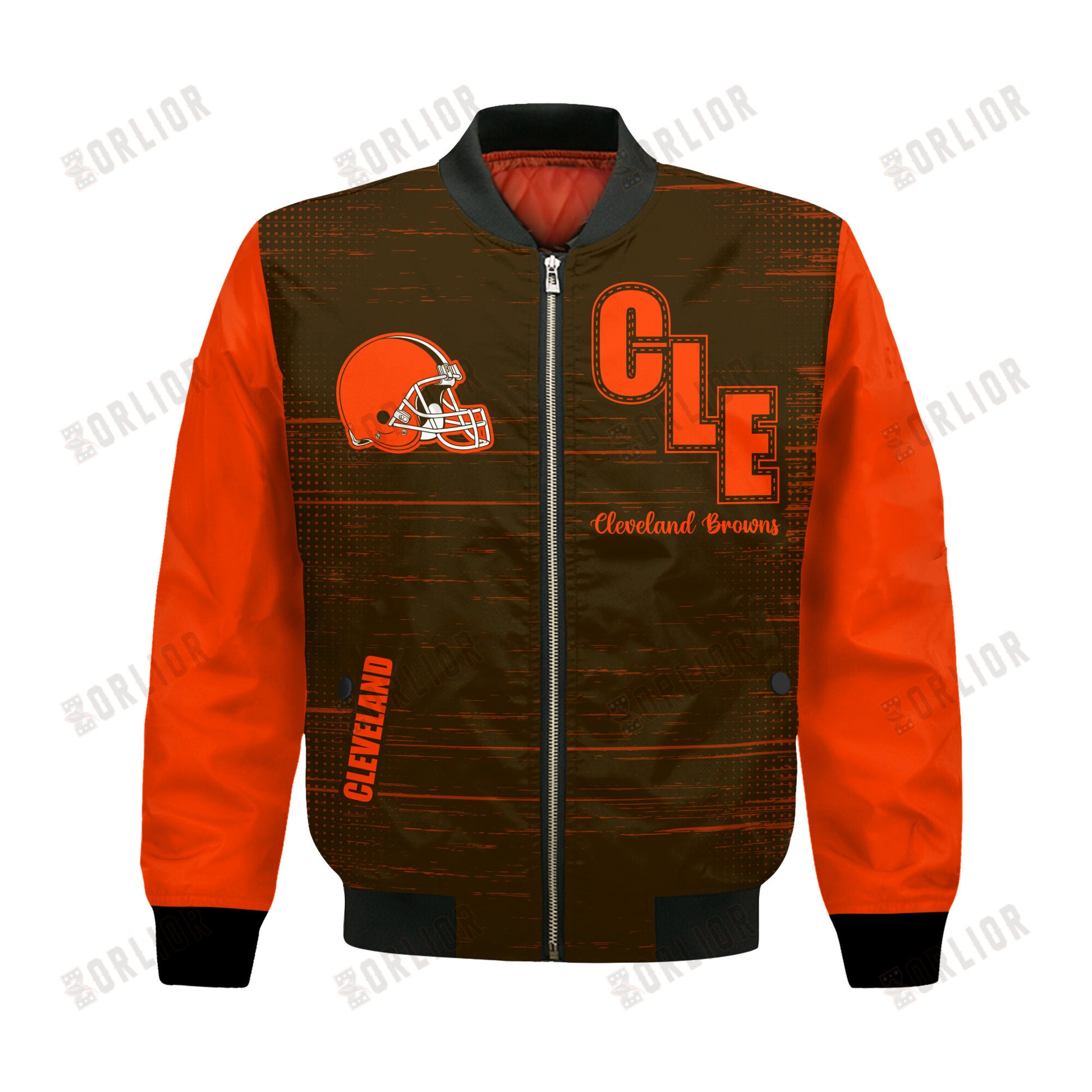 Cleveland Browns Football Team 2024 - 25 Proud Of The Shirt Bomber Jacket