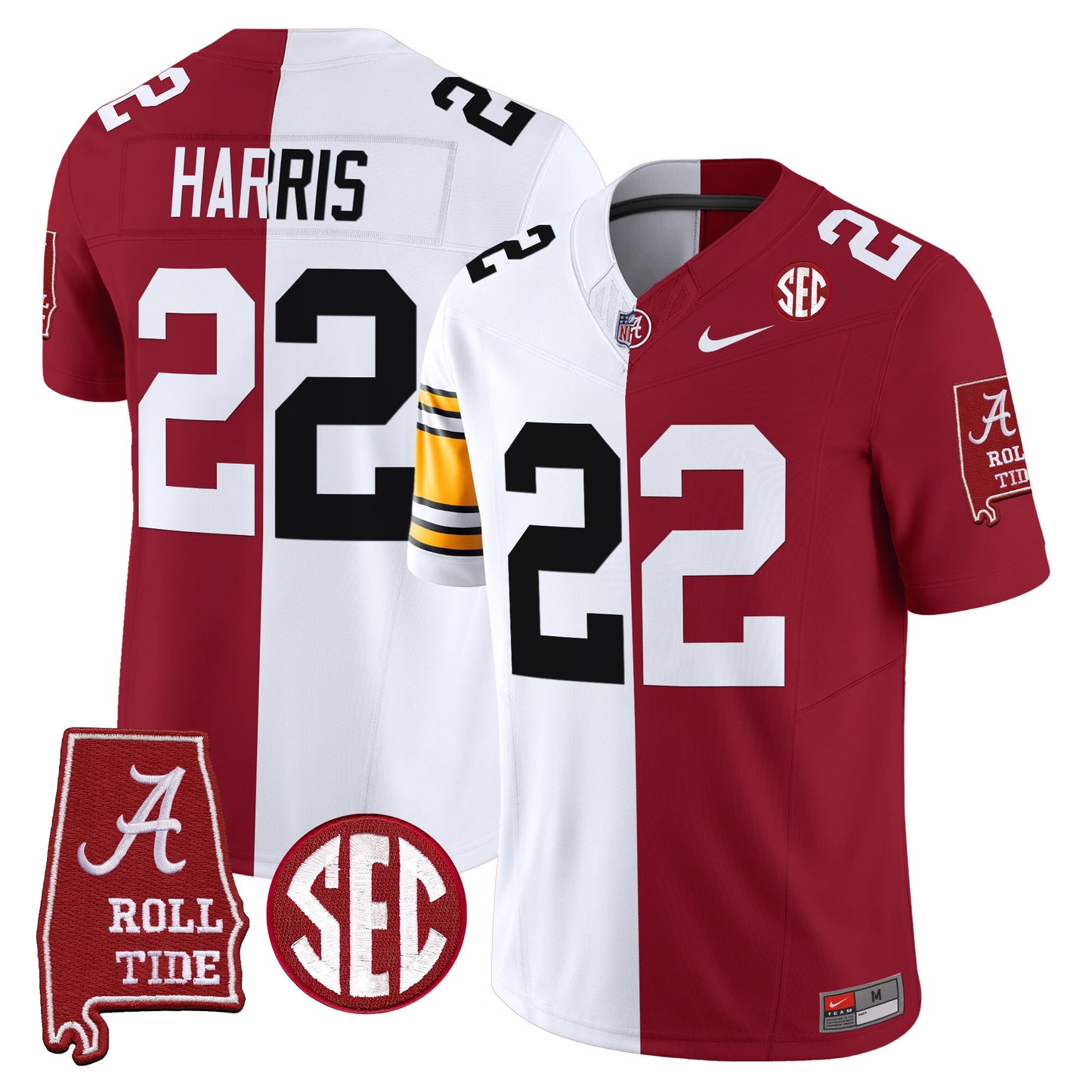 Alabama Crimson Tide Split Vapor Limited Jersey - All Stitched