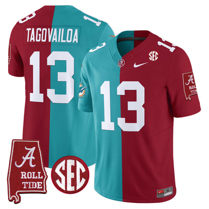 Alabama Crimson Tide Split Vapor Limited Jersey - All Stitched