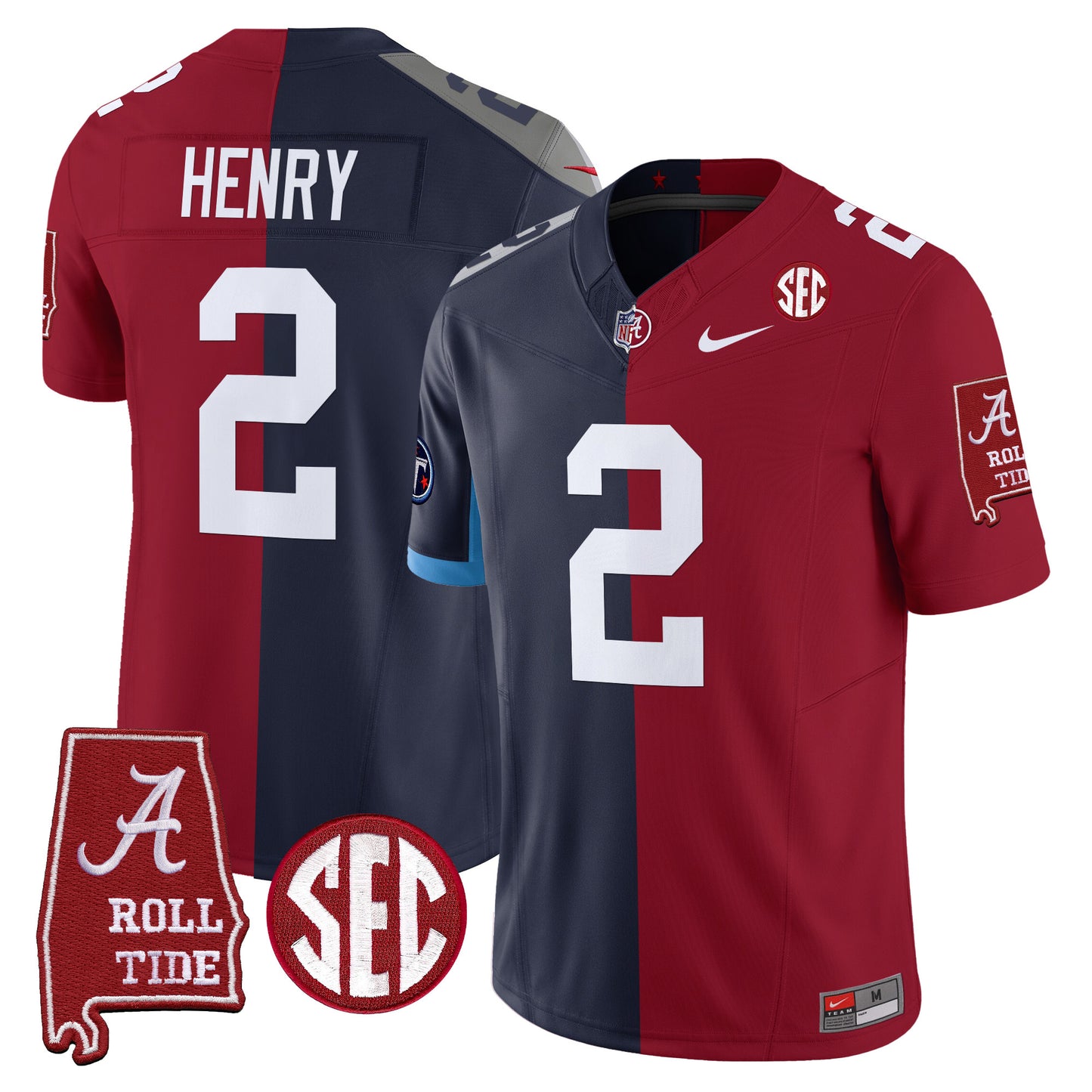 Alabama Crimson Tide Split Vapor Limited Jersey - All Stitched