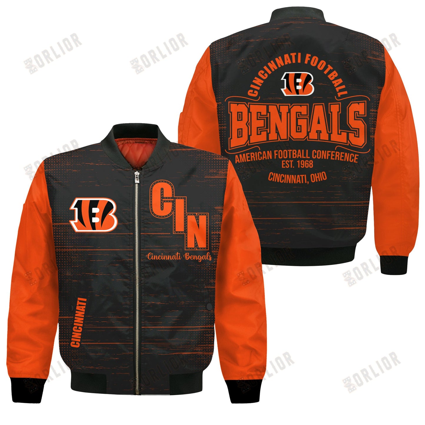 Cincinnati Bengals Football Team 2024 - 25 Proud Of The Shirt Bomber Jacket