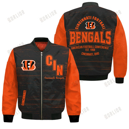 Cincinnati Bengals Football Team 2024 - 25 Proud Of The Shirt Bomber Jacket