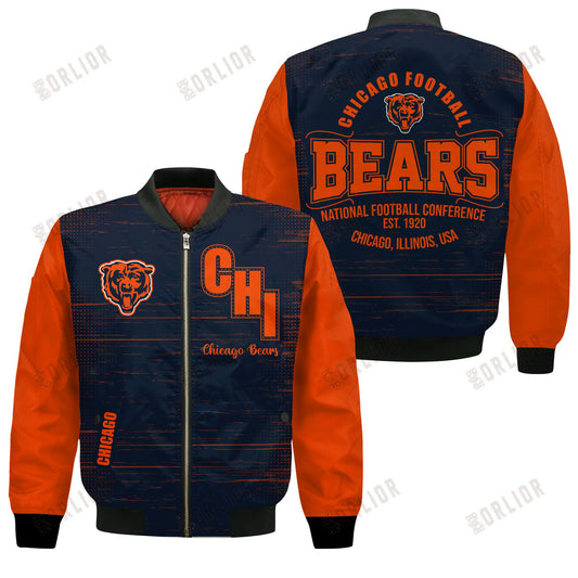 Chicago Bears Football Team 2024 - 25 Proud Of The Shirt Bomber Jacket