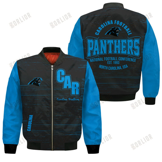 Carolina Panthers Football Team 2024 - 25 Proud Of The Shirt Bomber Jacket