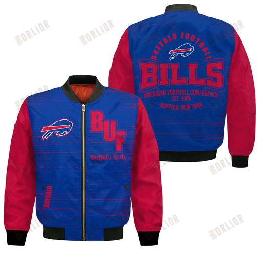 Buffalo Bills Football Team 2024 - 25 Proud Of The Shirt Bomber Jacket