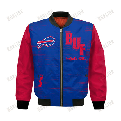 Buffalo Bills Football Team 2024 - 25 Proud Of The Shirt Bomber Jacket