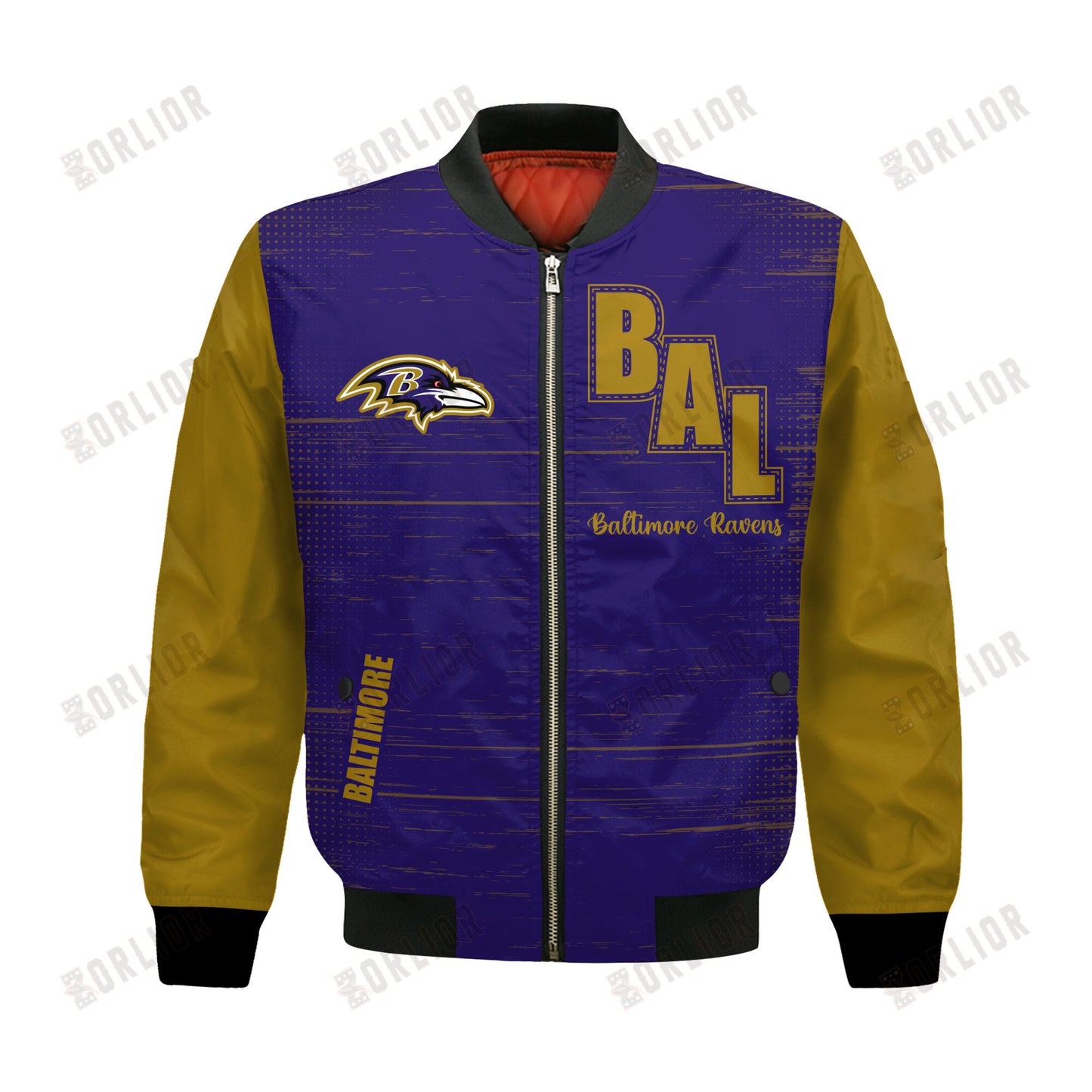Baltimore Ravens Football Team 2024 - 25 Proud Of The Shirt Bomber Jacket
