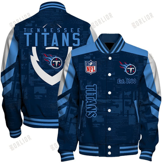 Tennessee Titans Football Team 2024 - 25 Proud To Be Different Unisex Varsity Jacket