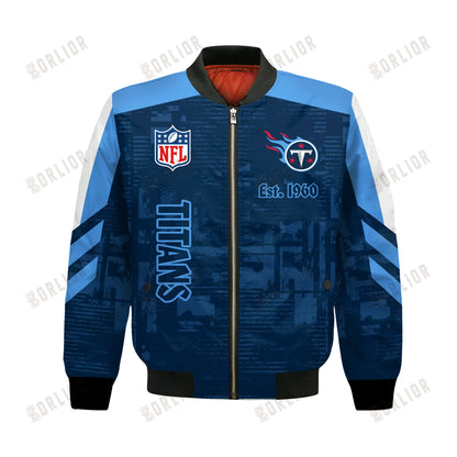 Tennessee Titans Football Team 2024 - 25 Proud To Be Different Bomber Jacket