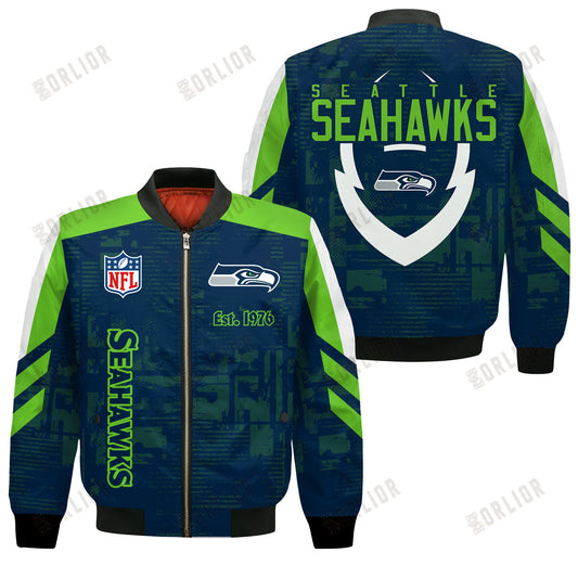 Seattle Seahawks Football Team 2024 - 25 Proud To Be Different Bomber Jacket