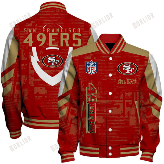 San Francisco 49ers Football Team 2024 - 25 Proud To Be Different Unisex Varsity Jacket