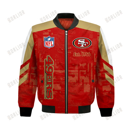 San Francisco 49ers Football Team 2024 - 25 Proud To Be Different Bomber Jacket