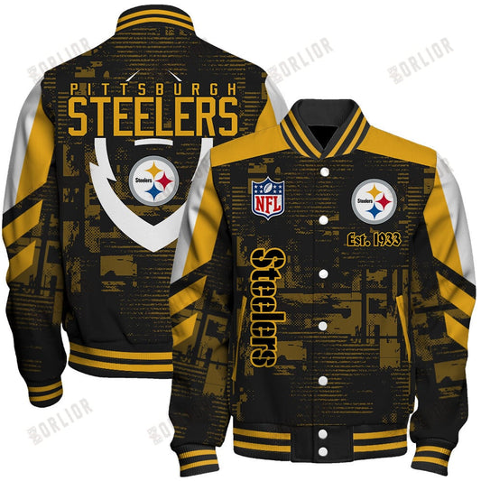 Pittsburgh Steelers Football Team 2024 - 25 Proud To Be Different Unisex Varsity Jacket