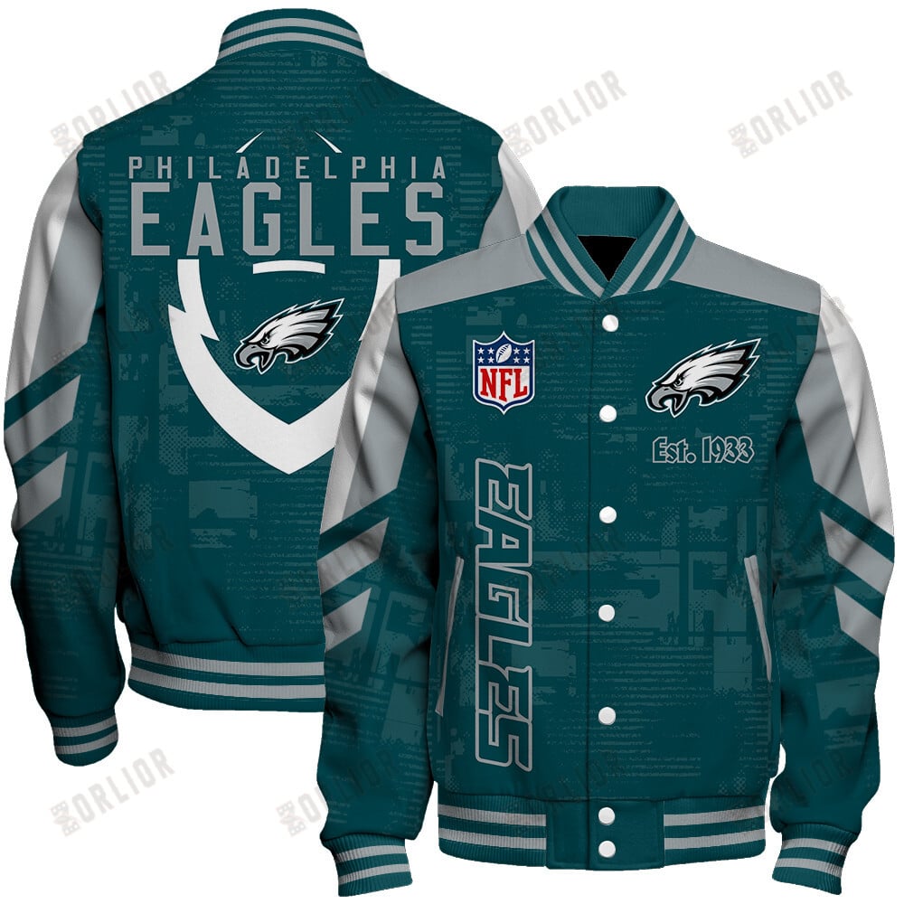 Philadelphia Eagles Football Team 2024 - 25 Proud To Be Different Unisex Varsity Jacket