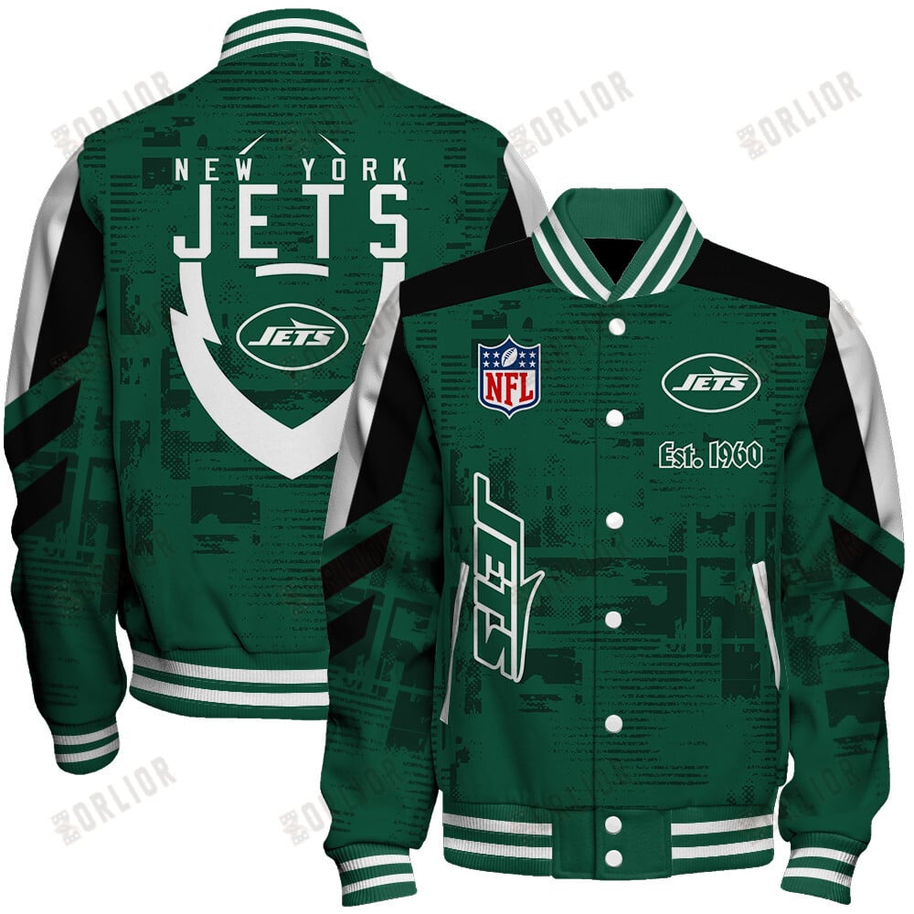 New York Jets Football Team 2024 - 25 Proud To Be Different Unisex Varsity Jacket