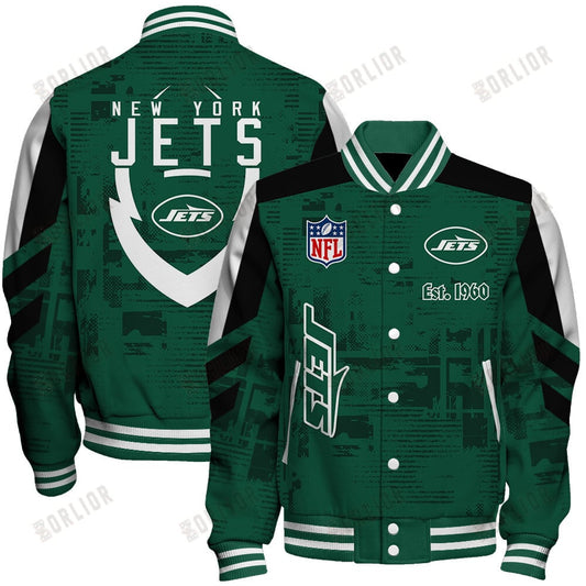 New York Jets Football Team 2024 - 25 Proud To Be Different Unisex Varsity Jacket