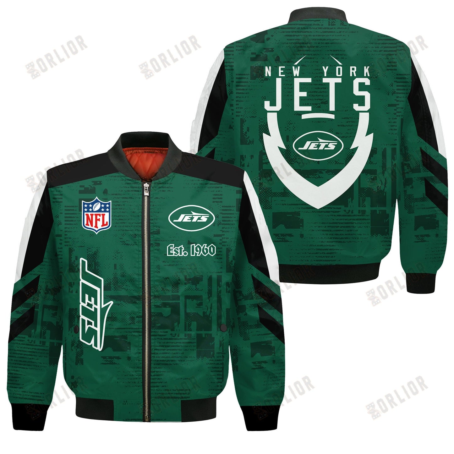 New York Jets Football Team 2024 - 25 Proud To Be Different Bomber Jacket