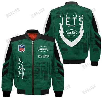 New York Jets Football Team 2024 - 25 Proud To Be Different Bomber Jacket