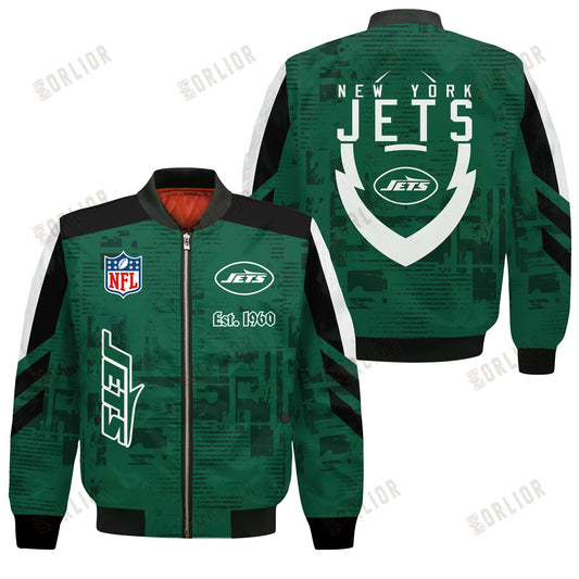 New York Jets Football Team 2024 - 25 Proud To Be Different Bomber Jacket