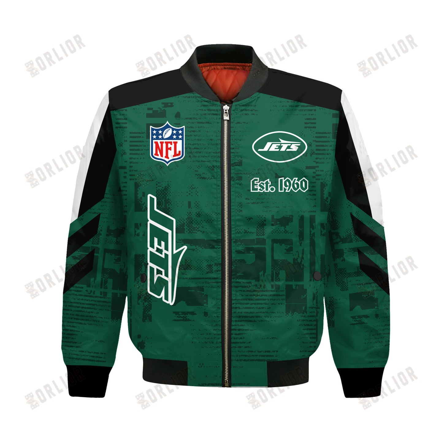 New York Jets Football Team 2024 - 25 Proud To Be Different Bomber Jacket