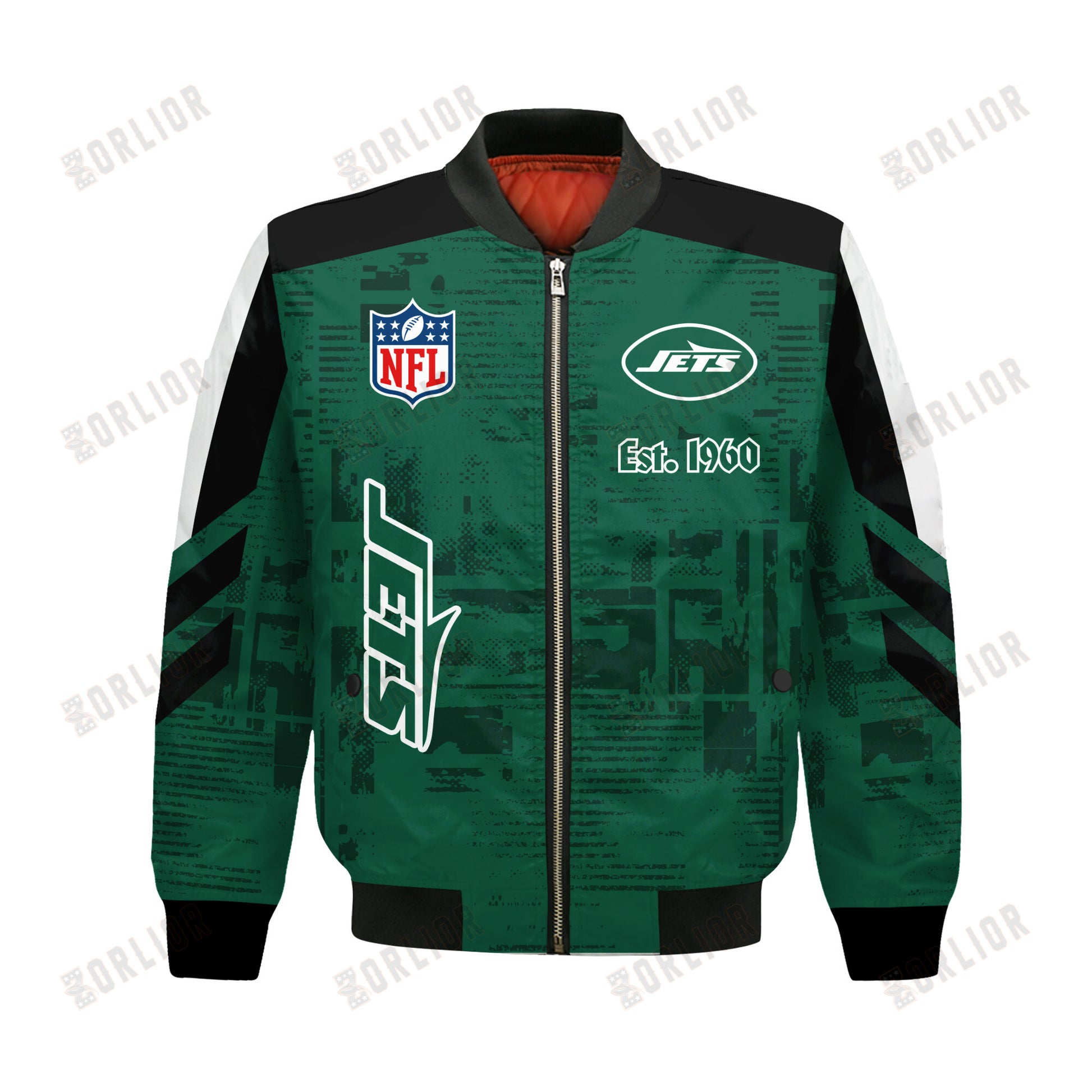 New York Jets Football Team 2024 - 25 Proud To Be Different Bomber Jacket