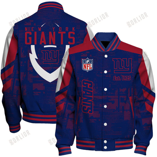 New York Giants Football Team 2024 - 25 Proud To Be Different Unisex Varsity Jacket