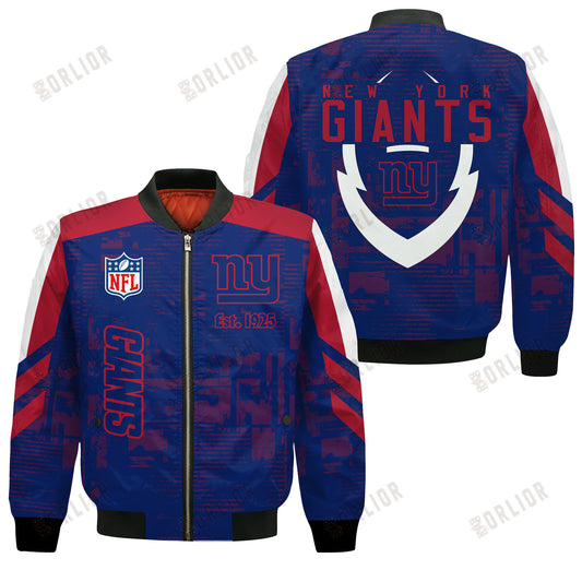 New York Giants Football Team 2024 - 25 Proud To Be Different Bomber Jacket