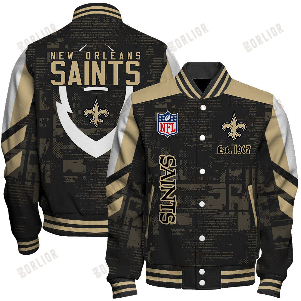 New Orleans Saints Football Team 2024 - 25 Proud To Be Different Unisex Varsity Jacket