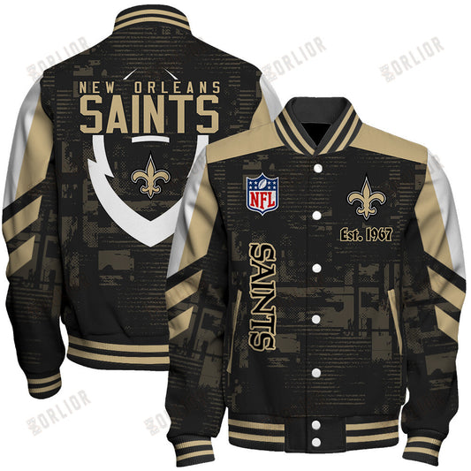 New Orleans Saints Football Team 2024 - 25 Proud To Be Different Unisex Varsity Jacket