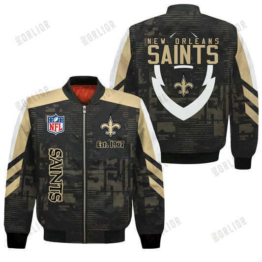 New Orleans Saints Football Team 2024 - 25 Proud To Be Different Bomber Jacket
